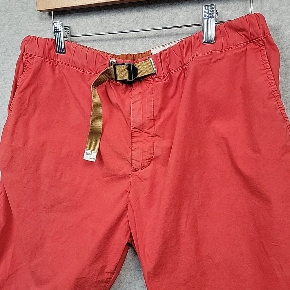 WHITE SAND 88th Red Chino Casual Shorts Italy IT 50/US Sz Medium Cotton Blend